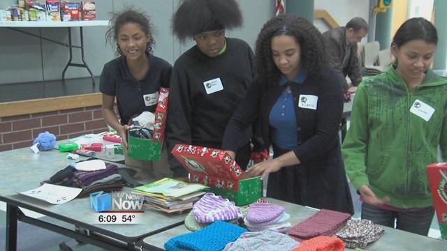 Lima West Middle School participating in Operation Christmas Child
